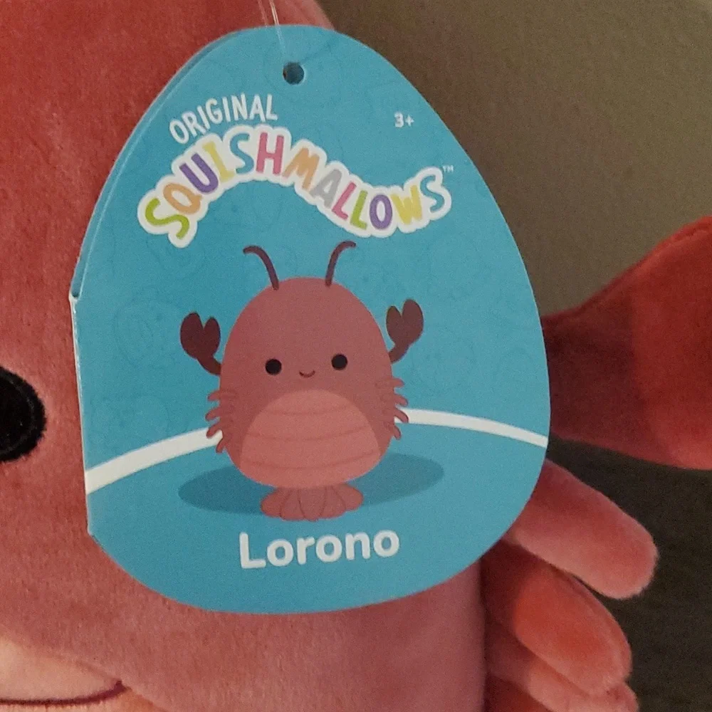 Squishmallows NWT Sea Life Squad Lorono 8" Lobster - Picture 2 of 6